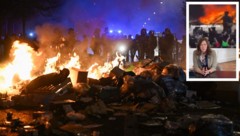 Brennende Fahrzeuge, geplünderte Geschäfte und massive Angriffe auf Polizeikräfte prägen die ...