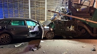 Auf der A10 Tauernautobahn kam es zu einem Auffahrunfall in den Morgenstunden.