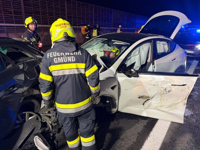 Am Auffahrunfall waren mehrere Fahrzeuge beteiligt