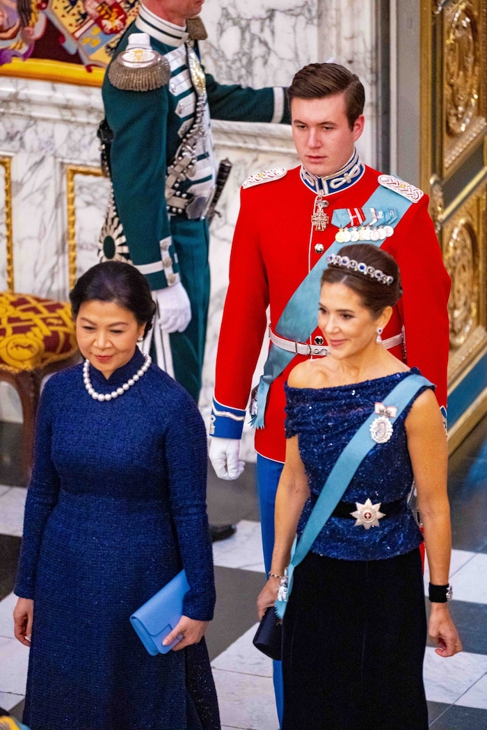 Die viatnamesische First Lady Ngo Phuong Ly, Königin Mary von Dänemark und Kronprinz Crhristian ...