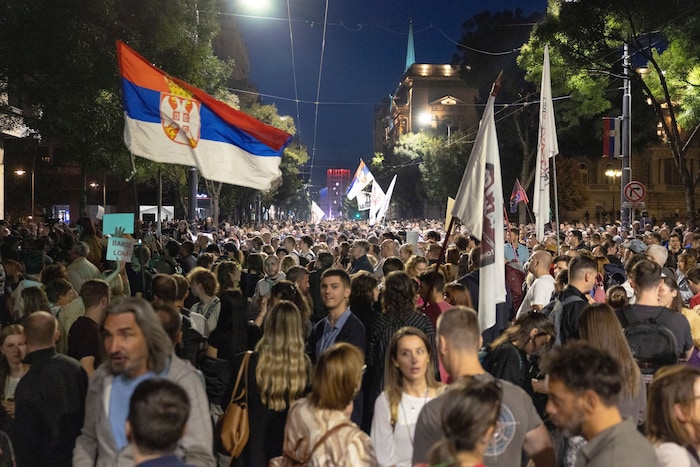 Serbian students have been protesting against the government for months
