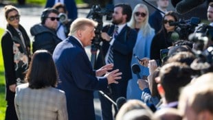 Die Worte fielen am Montag (Ortszeit) in Washington, bevor Präsident Trump zu einer ...