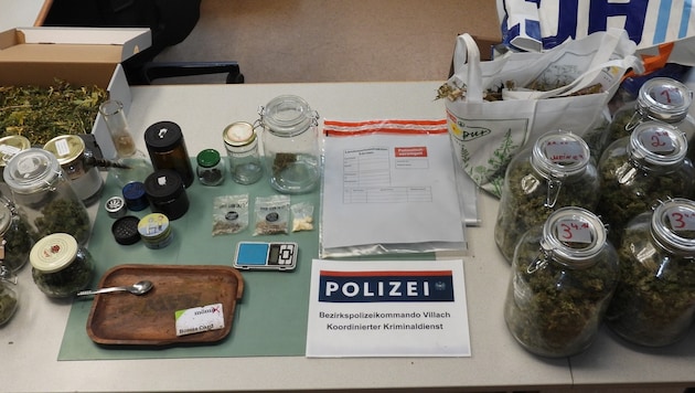 Beamte des Kriminaldienstes konnten knapp zwei Kilogramm Cannabis sicherstellen