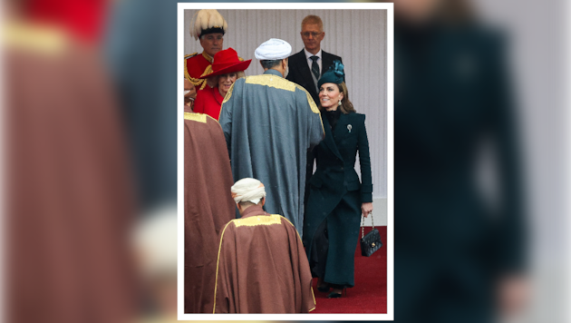 Ein Knicks, ein Lächeln – und alle schauen hin! Prinzessin Kate begeistert beim Empfang des ...