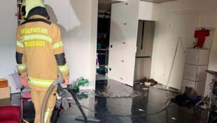 Das Wasser stand im Keller bis zu 15 Zentimeter hoch.