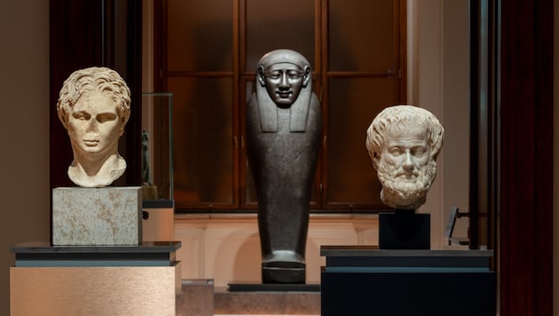 Ausstellungsansicht des „Tatort Ephesos“.