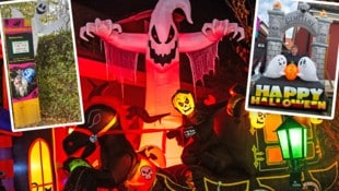 Alexander Hirczy hat sein Haus in Rax in ein Gruselparadies verwandelt. Manche Monster sind ...