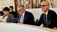 Manuela Khom, Mario Kunasek und Willibald Ehrenhöfer stehen hinter dem Budget. 