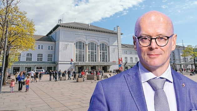 FPÖ-Landesrat Wolfgang Fürweger plant Schutzwohnungen für Mädchen am Bahnhof. Die Polizei ...