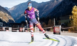Biathlon-Star Anna Gandler freut sich über das Langlauf-Training in der Heimat.