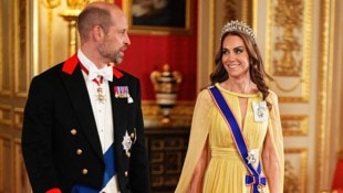 Prinzessin Kate und Prinz William auf dem Weg zum Staatsbankett für den Sultan von Oman auf ...