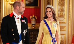 Prinzessin Kate und Prinz William auf dem Weg zum Staatsbankett für den Sultan von Oman auf ...