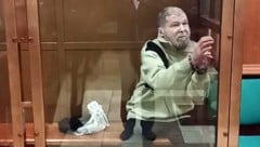 Stephen Hubbard im Oktober 2024 in Moskau vor Gericht: Er wurde in Russland verurteilt, weil er ...