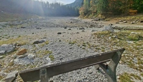 Der Grüne See ist völlig ausgetrocknet.