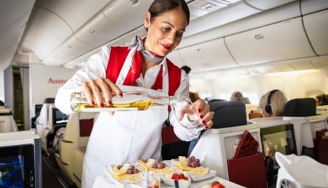 Käse schließt den Magen. In der Business-Class wird man besonders verwöhnt.