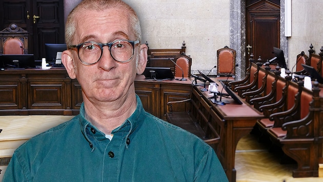 Nach Florian Teichtmeister muss sich nun „Gunkl“ im Großen Schwurgerichtssaal verantworten.