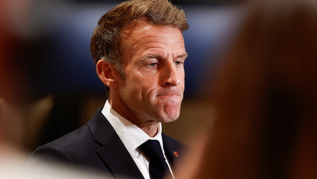 Frankreichs Präsident Emmanuel Macron übt scharfe Kritik an ausländischen Politikern für ihre ...