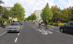 So soll die Heidenheimer Straße nach ihrem Umbau aussehen.