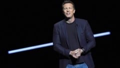 David Ellison bei einer Präsentation in Las Vegas im April 2026.