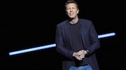 David Ellison bei einer Präsentation in Las Vegas im April 2026.