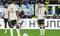 Fassungslose Gesichter in den Reihen der ManUnited-Kicker