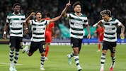 Sporting Lissabon jubelte über den frühen Führungstreffer.