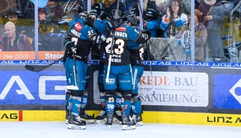 Die Black Wings Linz gewannen den Schlager gegen die Capitals.