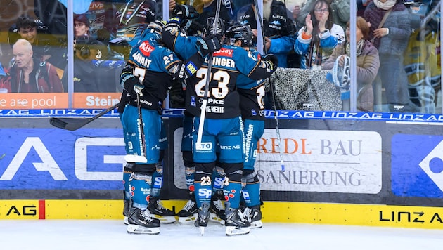 Die Black Wings Linz gewannen den Schlager gegen die Capitals.