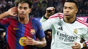 Gipfeltreffen der Superstars: Lamine Yamal (li.) und der FC Barcelona empfangen Real Madrid mit ...
