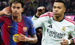 Gipfeltreffen der Superstars: Lamine Yamal (li.) und der FC Barcelona empfangen Real Madrid mit ...