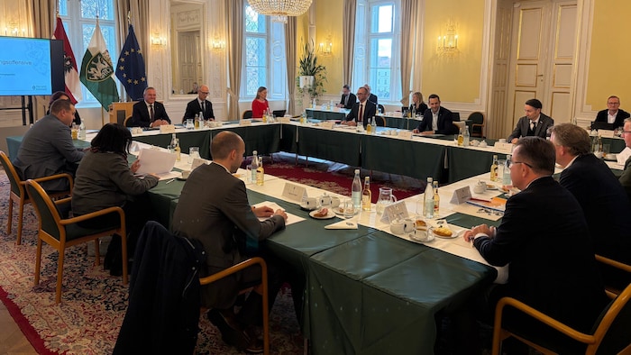 Das Gipfeltreffen fand am Donnerstag in der Grazer Burg statt.