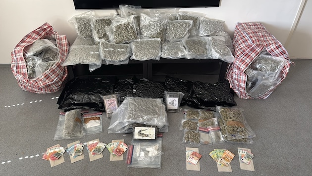 Diese Drogen wurden in mehreren Bunkerwohnungen in Wien sichergestellt.
