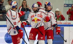 Musste nach seinem Treffer vom Eis: Peter Schneider (M).