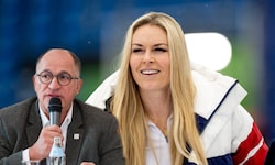 Katzensteiner (li.) war beim Unfall von Vonn als erster Notarzt auf der Piste. „Sie wollte kein ...