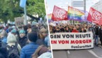 Rund 30.000 Menschen legen am Donnerstag den Verkehr in der Innenstadt lahm.