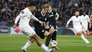 Sturm Graz führt gegen Olympique Marseille.