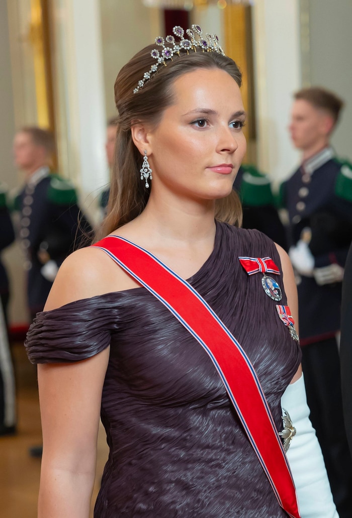 Zum ersten Mal trug Kronprinzessin Ingrid Alexandra die Amethyst-Tiara. Ein ganz besonderer ...