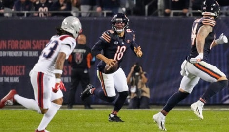 Chicago gewinnt gegen New England.