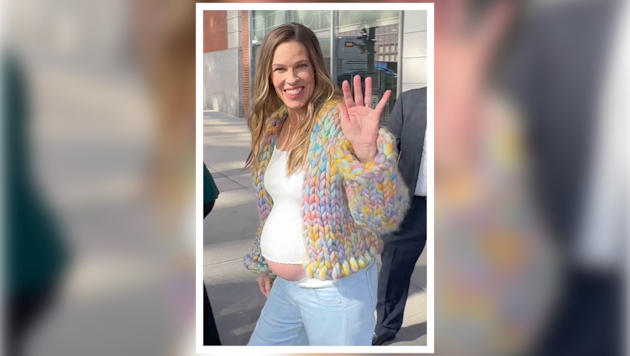 Hilary Swank hat verraten, wie es ihr gelungen ist, ihren Babybauch bis zum dritten Trimester ...