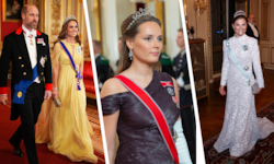 Prinzessin Kate mit Prinz William auf Schloss Windsor (l.), Kronprinzessin Ingrid Alexandra beim ...