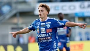 Beim ersten Startelf-Einsatz in der Bundesliga gegen Lustenau hat Shootingstar Nikolaus ...