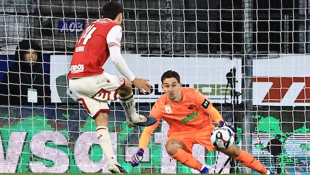 Jacob Italiano war beim 5:1 in Innsbruck mit drei Treffern der Mann des Spiels.