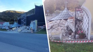 Nur mehr ein Trümmerhaufen ist von der Andachtsstätte übrig.