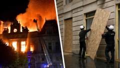 Krawalle in Frankreich: In Limoges wurde am vergangenen Wochenende das 143 Jahre alte Rathaus ...
