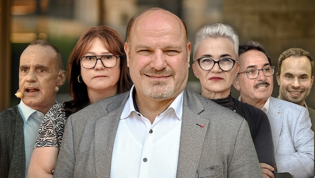 Peter Binder (Mitte) wird neuer Klubchef, Sabine Engleitner neue dritte Landtagspräsidentin. ...