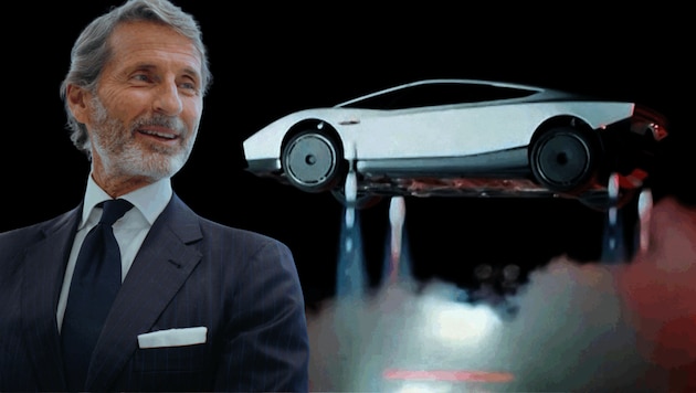 Lamborghini-Chef Stephan Winkelmann und Teslas „Düsen-Lambo“, der Roadster.