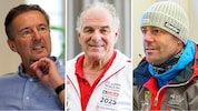 Landesrat Martin Zauner, Salzburgs Ski-Präsident Bartl Gensbichler und Olympiasieger Michael ...