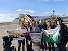Flugbegeisterte reisten sogar aus Deutschland an, um den historischen Moment zu erleben.