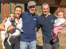 Die Familie Pucher: Julia, Papa Hans, Sonnenschein Elena, gerade neun Monate alt, mit ihrem Papa ...