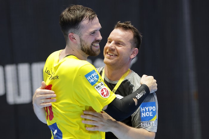 Krems- Kapitän Kenan Hasecic (li.) und Coach Ibish Thaqi sind voll ausgeruht.